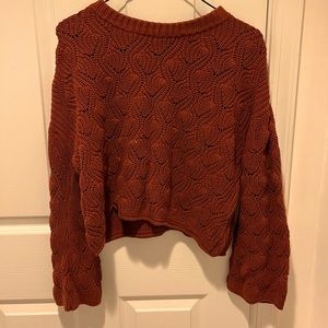 Knit Sweater: Burnt Umber